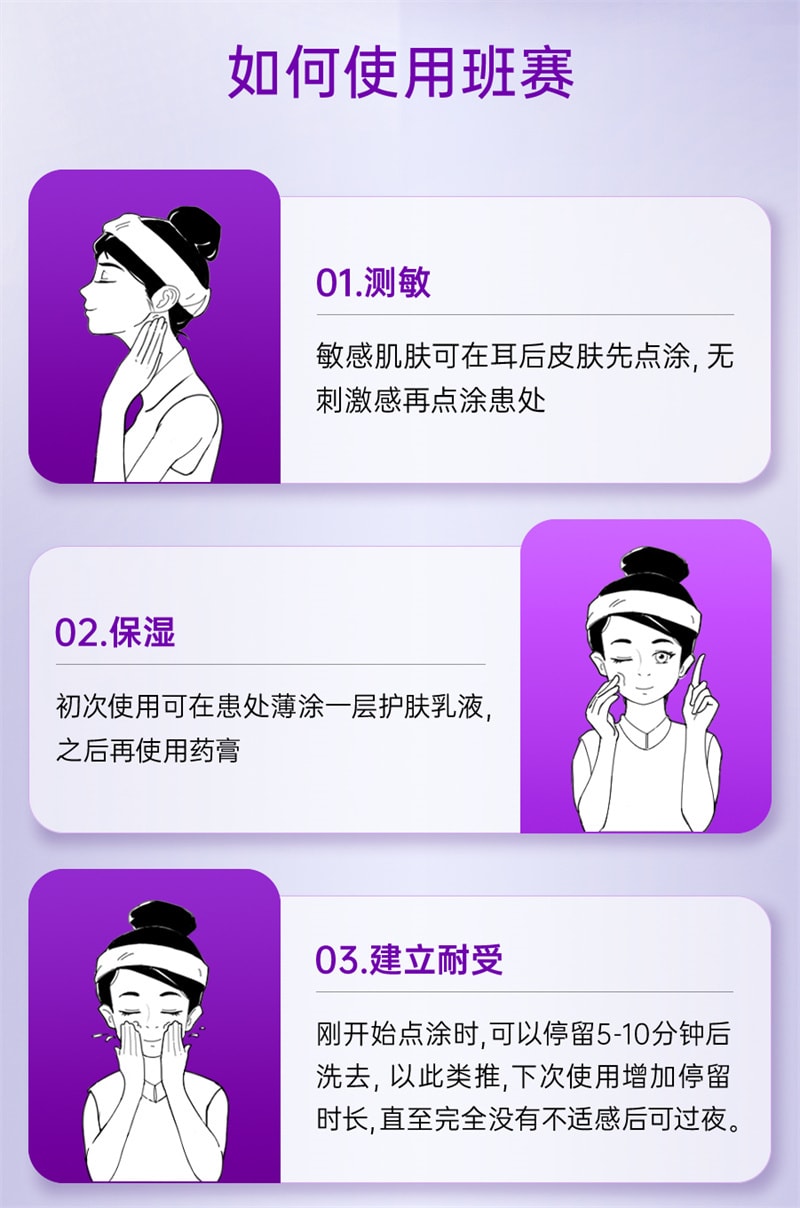 【中國直郵】班賽 過氧苯甲醯凝膠進口原研祛痘消炎藥膏祛痘印修復淡化痘印男女 15g