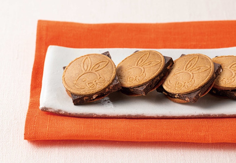 【日本直邮】日本镰仓半月 HASAN 兔子系列 巧克力夹心饼干 10枚装