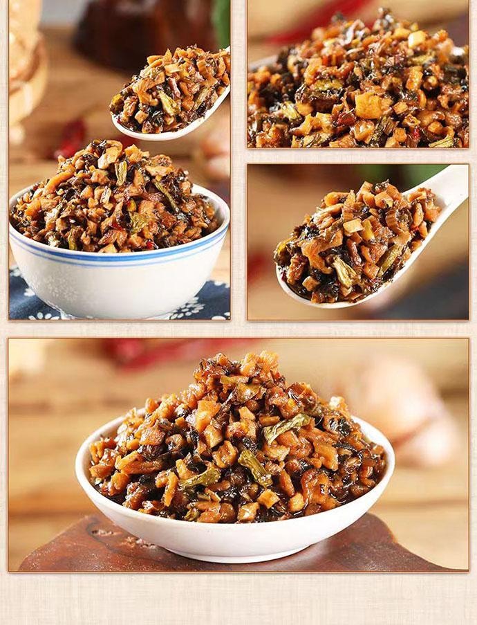 【中国直邮】 三知情 农家外婆菜 湖南下饭菜 280g*1瓶