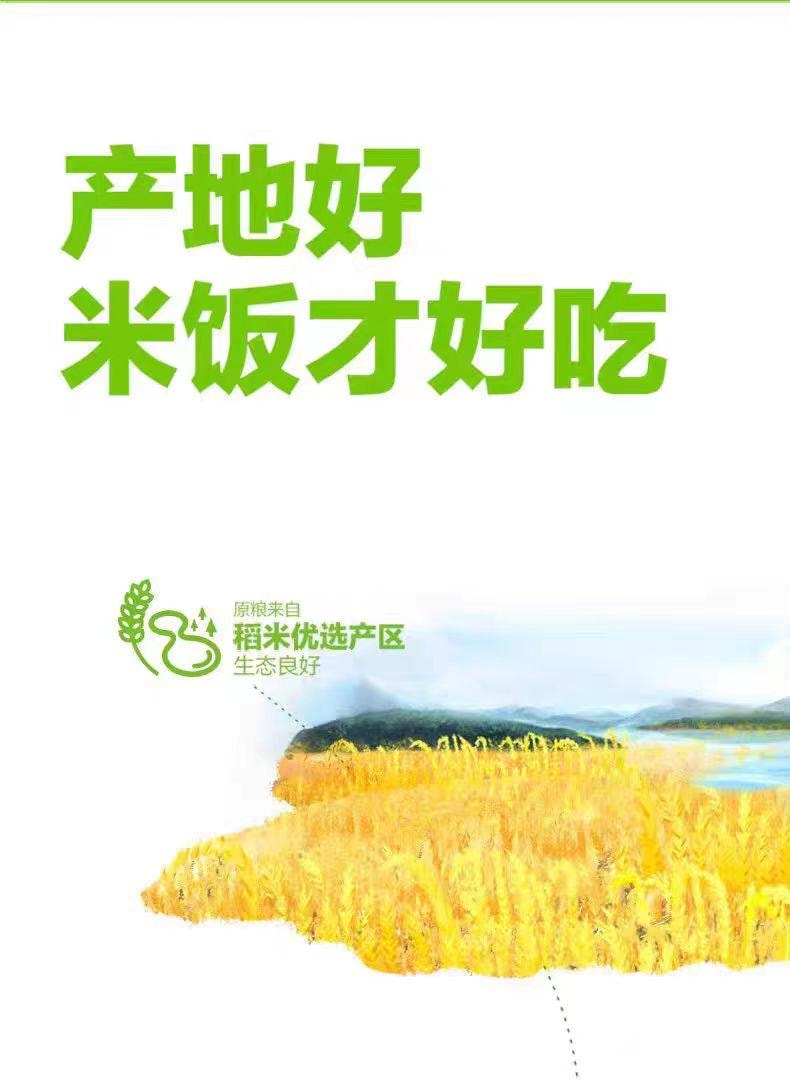 【中国直邮】 金龙鱼 稻谷鲜生大米500g*1袋