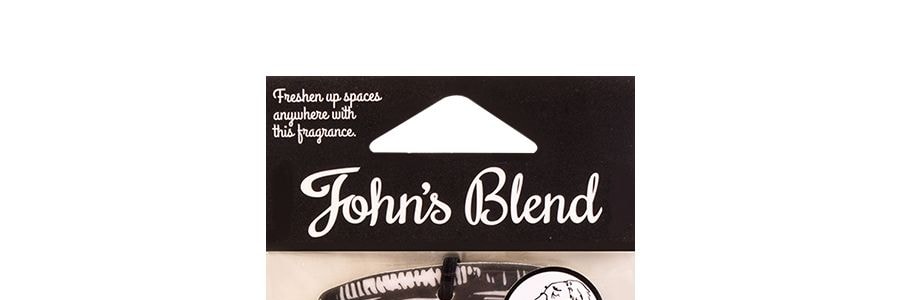 日本JOHN'S BLEND 懸掛式車用衣櫃芳香劑香錠 #白麝香 11g 1件入