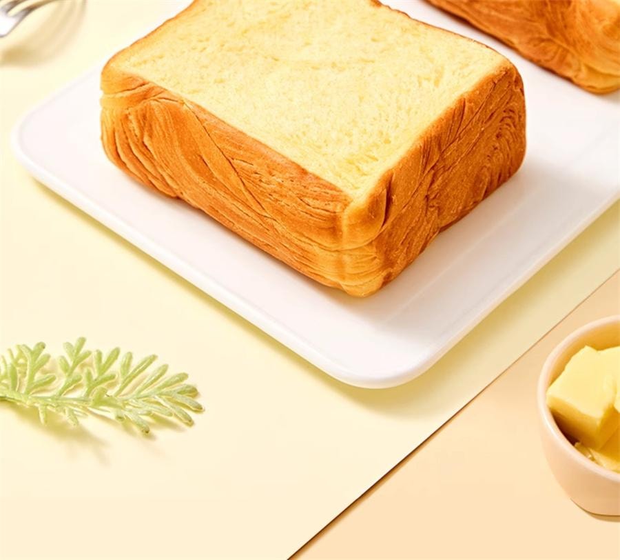 Thick Cut Milk Butter Toast Buffalo Milk Bread Breakfast Snack Carton 420g/ Carton