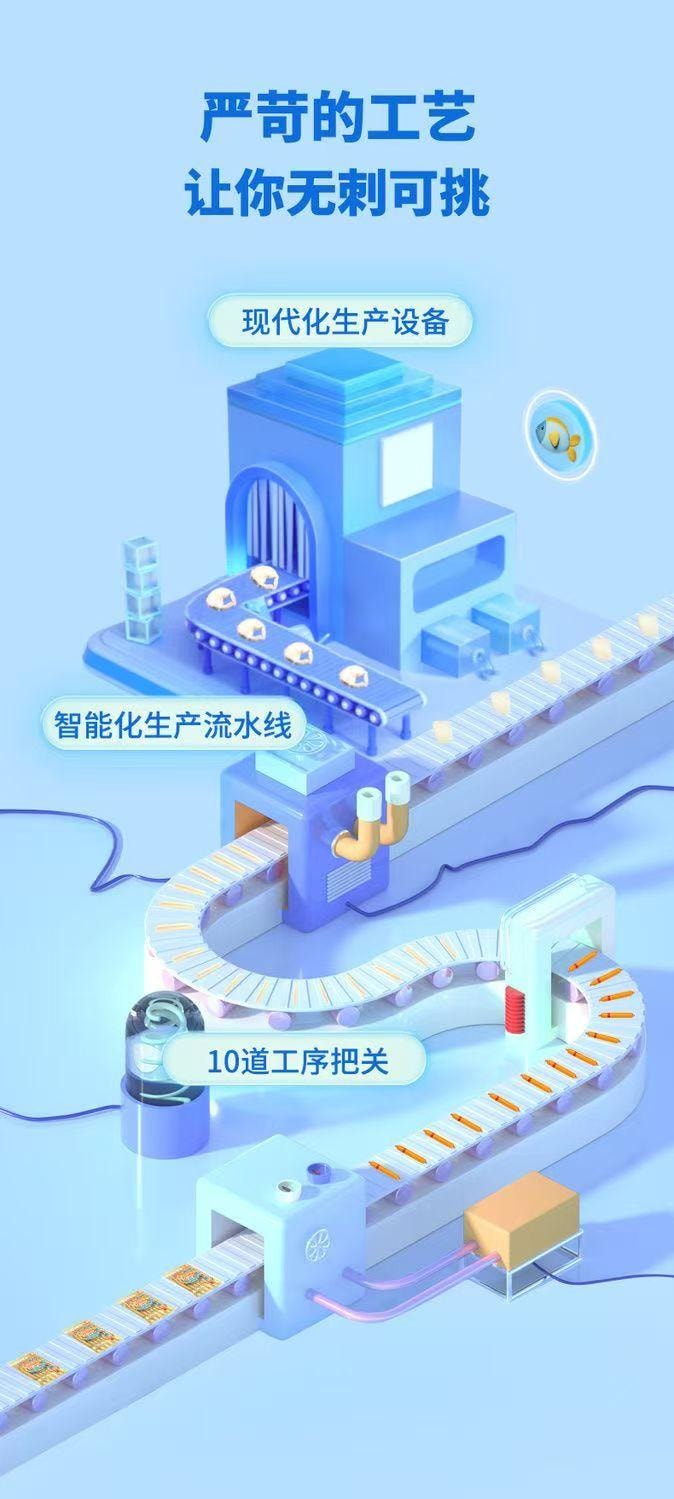 力诚 鳕鱼肠 IQ鳕鱼棒儿童即食健康营养小零食原味80g(10g*8支)*2袋