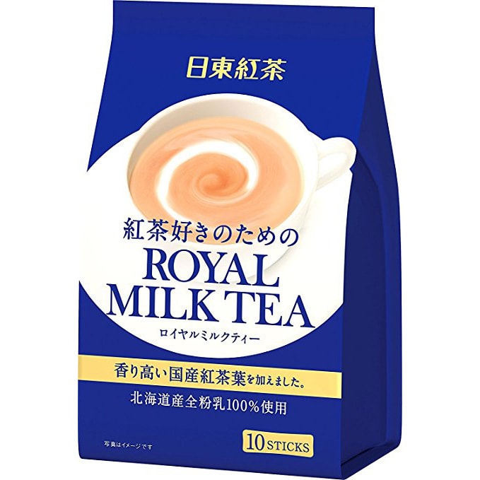 Nitto Kocha Royal Milk Tea Hot Cold 10 Pouch Pack