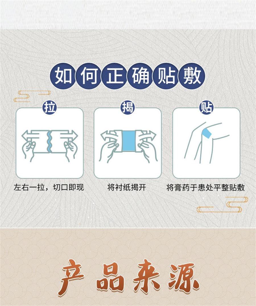 Blood-activating and Pain-relieving ointment 10 patches per box