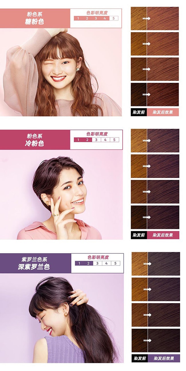【日本直效郵件】KAO花王 泡沫染髮劑 糖粉色