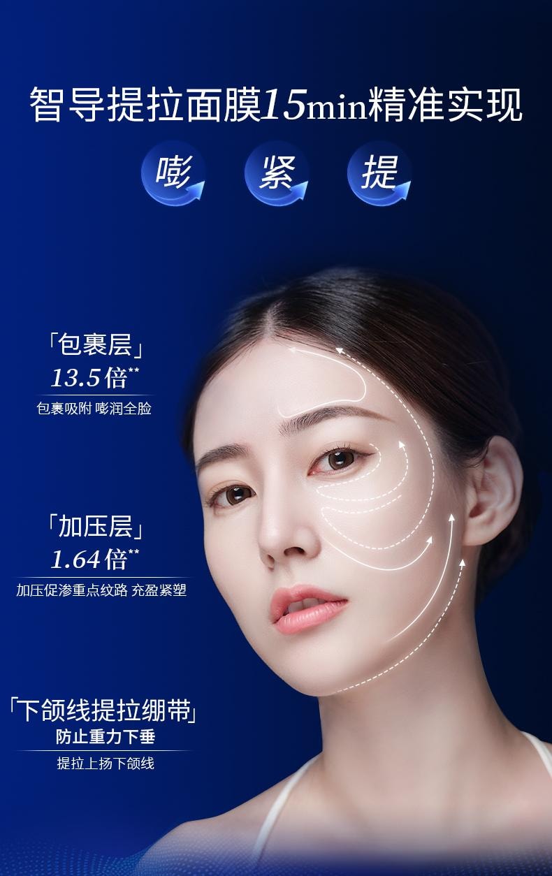 【玻尿酸之父】中國 PROF.LING凌博士新品研發凍凌抗皺淡紋提彈面膜5片 抖音好物