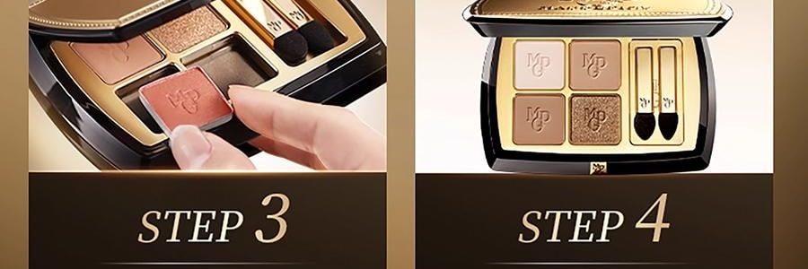 MAOGEPING毛戈平MGP 塑型晶彩眼影 四色眼影盘 #01 銮金蔷薇 明艳千金感 #113+#328+234+112【HOT】