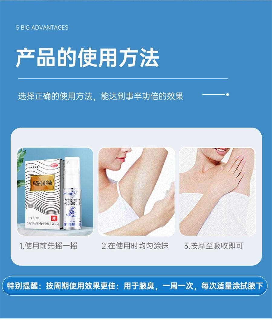 腋下 中国直送】西世蘭シアロオルオテピン液スプレー 脇下用スプレー ワキ臭・体臭・手足の臭い・発汗・男女兼用 20mL×2箱（スプレーヘッド付） - Yami
