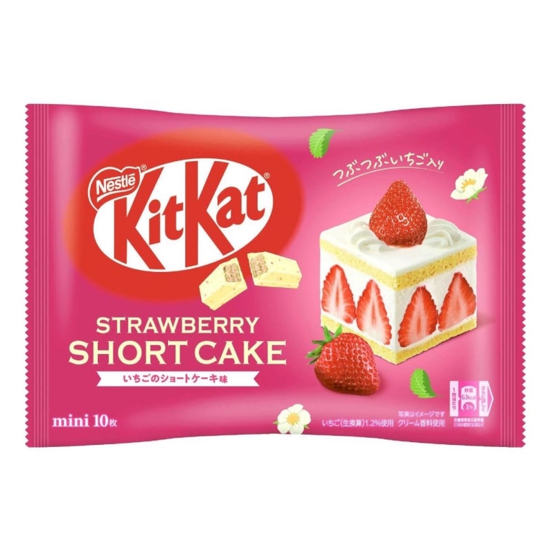 【日本直效郵件】日本雀巢NESTLE KIT KAT 期限限定 草莓鮮奶蛋糕口味威化 10枚裝