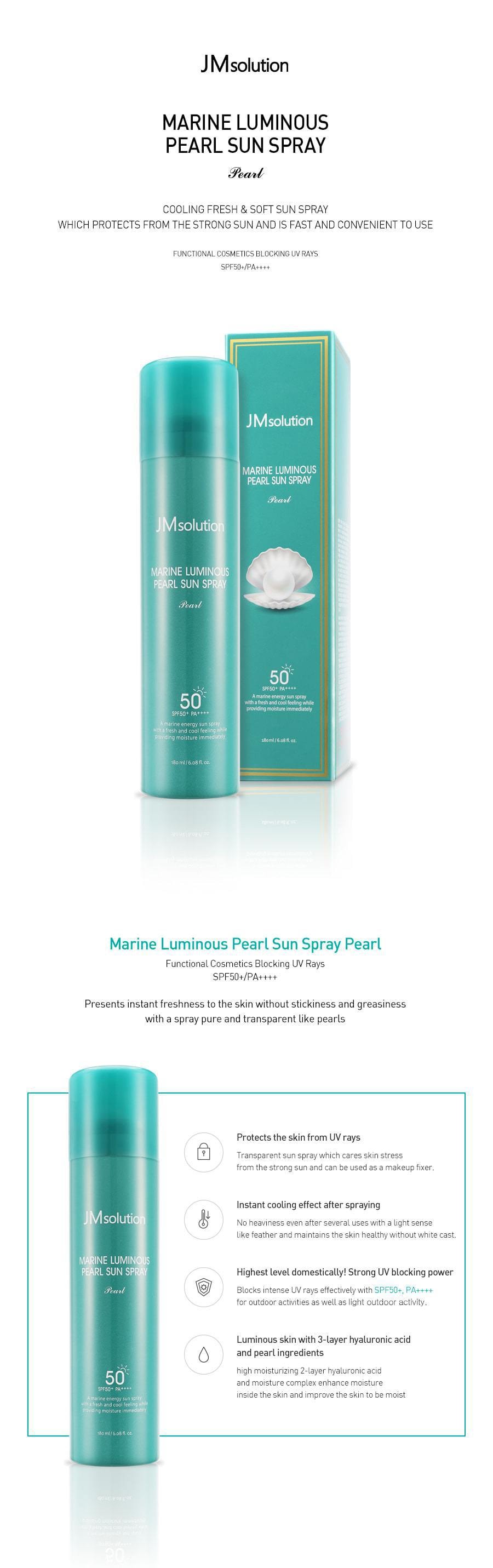 Marine Luminoso Perla Sun Spray SPF50+ PA+++ 180ml