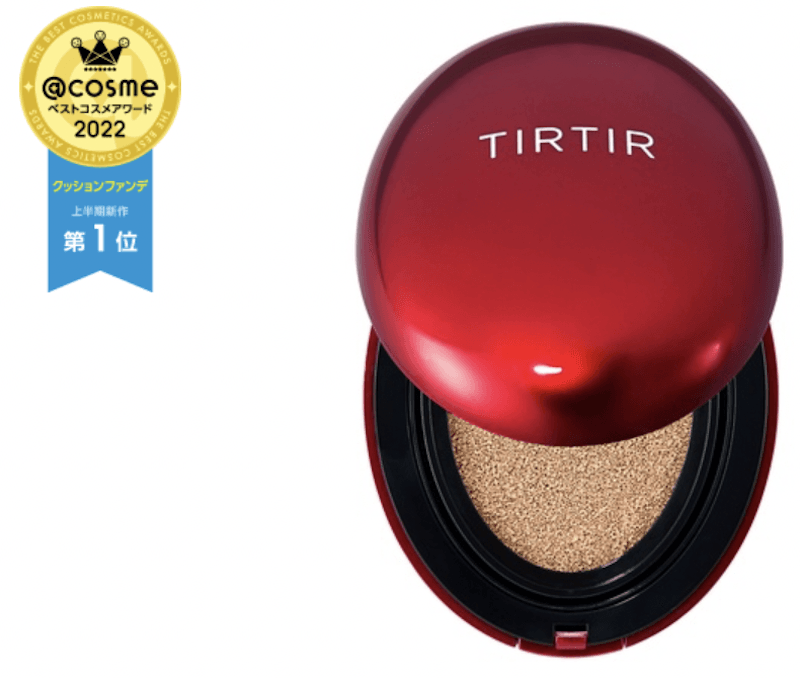 【日本直郵】TIRTIR紅色氣墊新品持妝遮瑕氣墊粉底18g不沾口罩 人氣色#17C Cosme大賞第一位 & LDK雜誌推薦