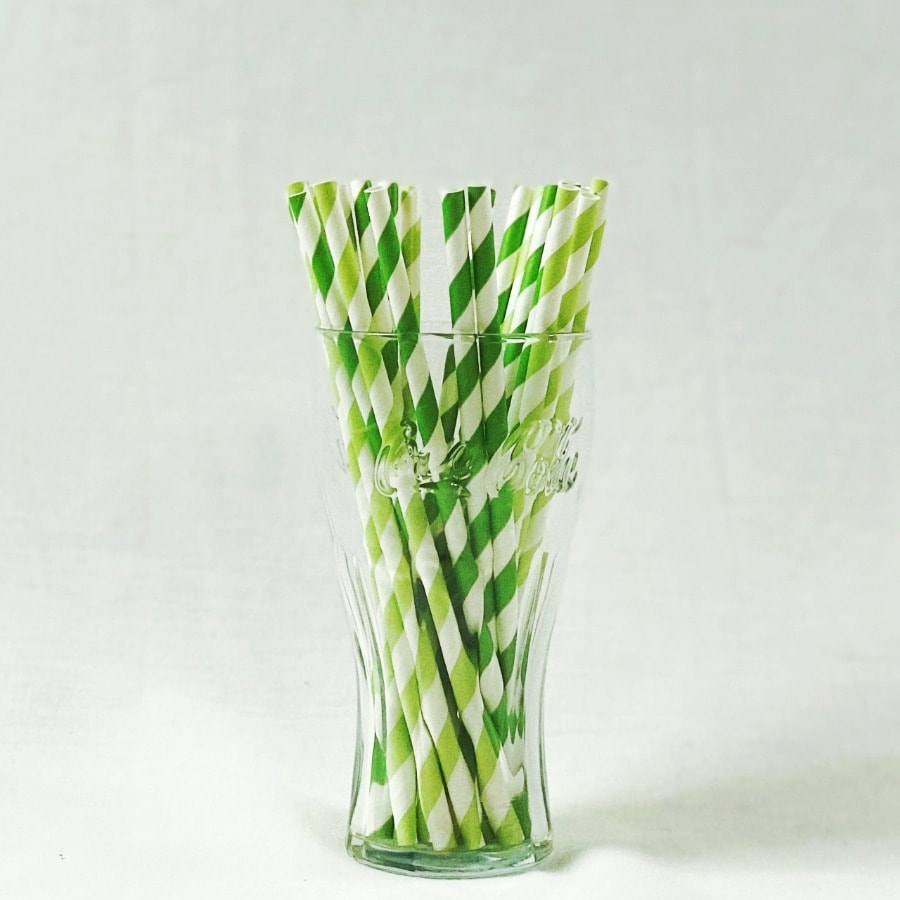 - Biodegradable Paper Straw #Green