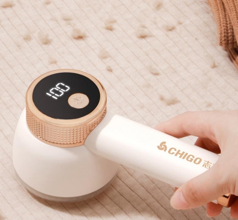 志高 毛球修剪器剃毛器毛衣大衣起毛去毛球 去球器家用刮球機 米色標配 1個裝