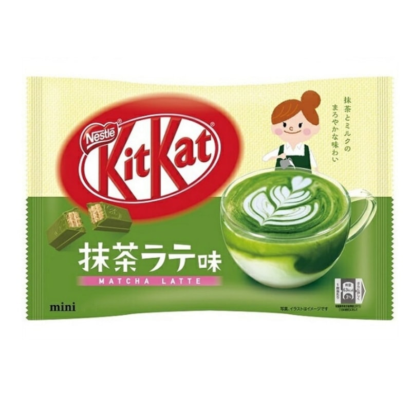 【日本直郵】日本KIT KAT 期限限定 抹茶拿鐵巧克力威化 10枚裝