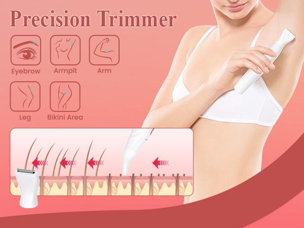  MAXGROOM 歷史最低價【美國現貨】 女士剃毛套組4件套 可換頭設計 剃眉剃毛全身不同部位毛髮處理 ZC-T18 600mAh 1套