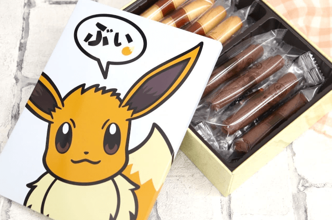 寶可夢 蛋捲餅乾 伊布 16支