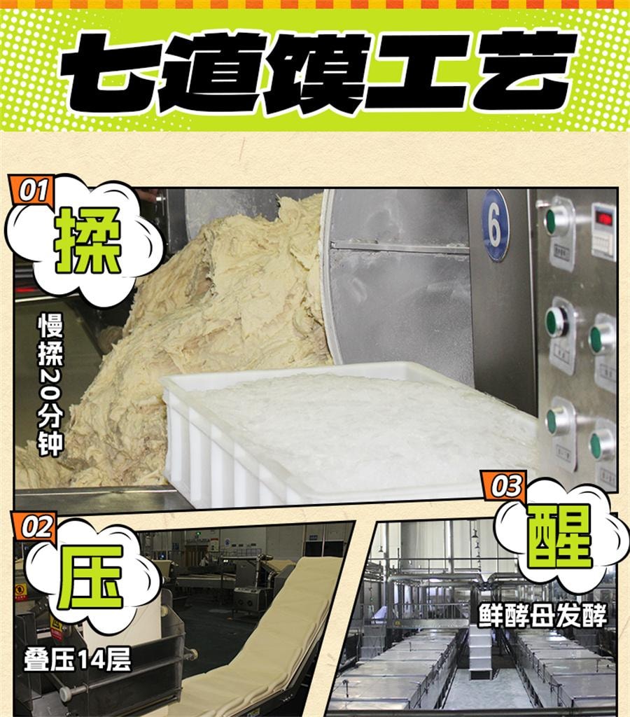【中國直郵】 米多奇 混合口味烤香饃丁烤饃饅頭片 早餐餅乾解饞小零食品小吃23g*3包裝