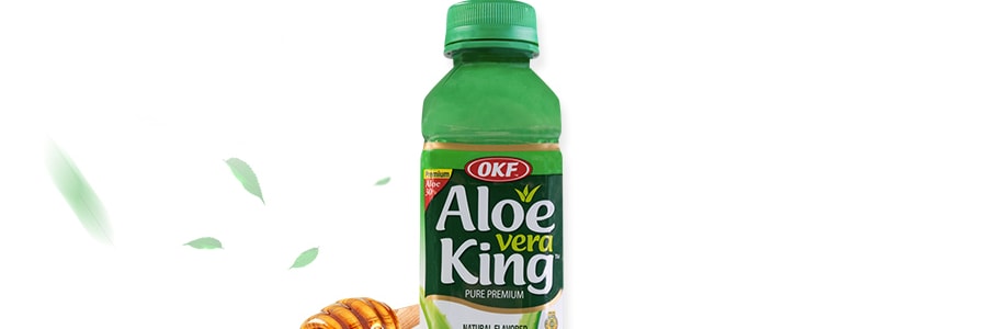 韓國OKF ALOE VERA KING 天然蜂蜜蘆薈汁 加入果肉 500ml