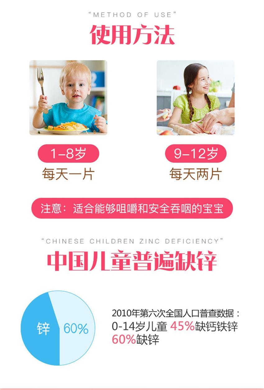 【中国直邮】澳洲 bio island 小熊锌片 婴幼儿补锌小熊咀嚼片 儿童锌片 婴儿宝宝补锌 120粒/瓶