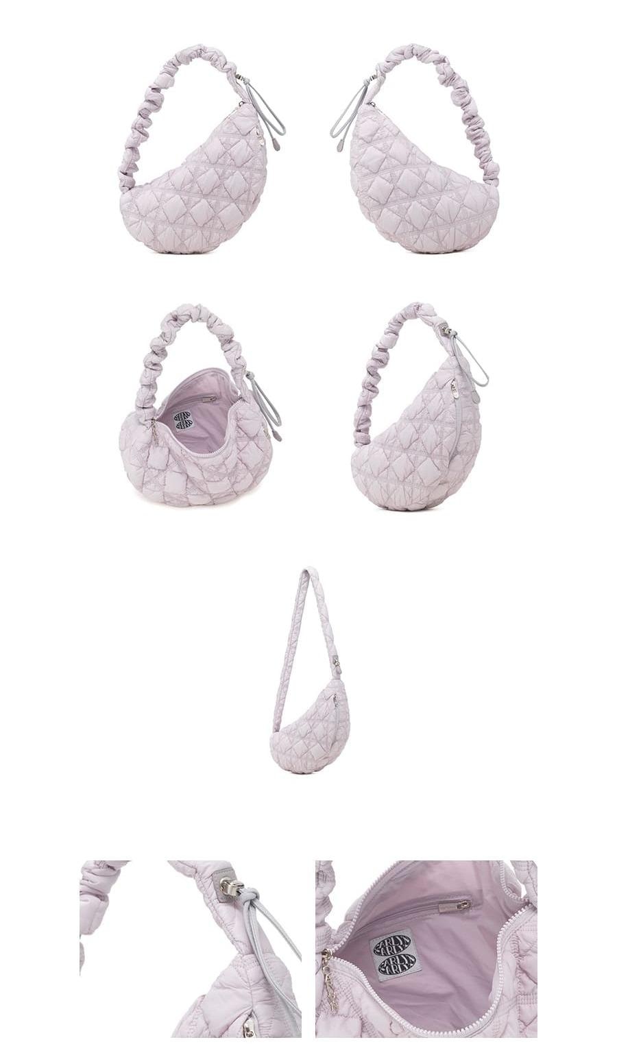 【韓國直郵】 韓國 CARLYN 中型雲朵包 抽繩設計 調節長短 淡薰衣草色