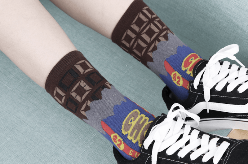 Hip-Hop Chocolate - Mid Rise Socks