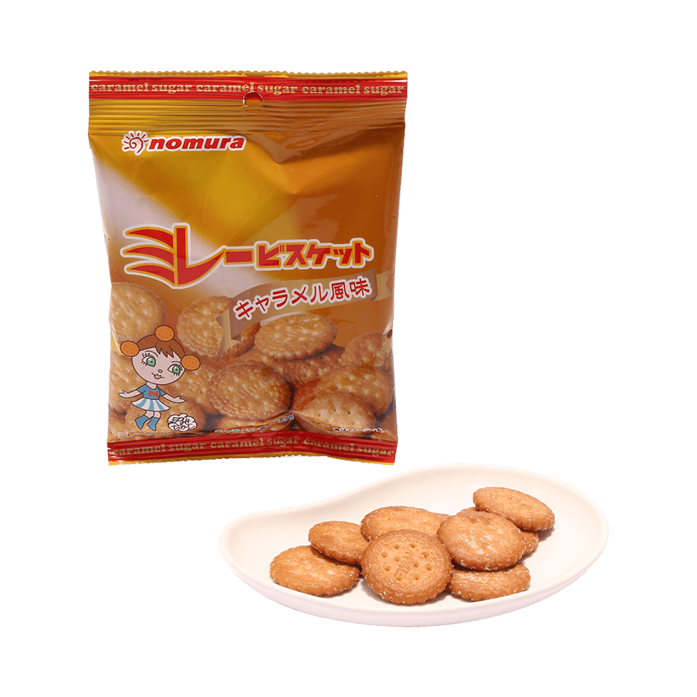 野村煎豆 焦糖味全麥餅乾 70g