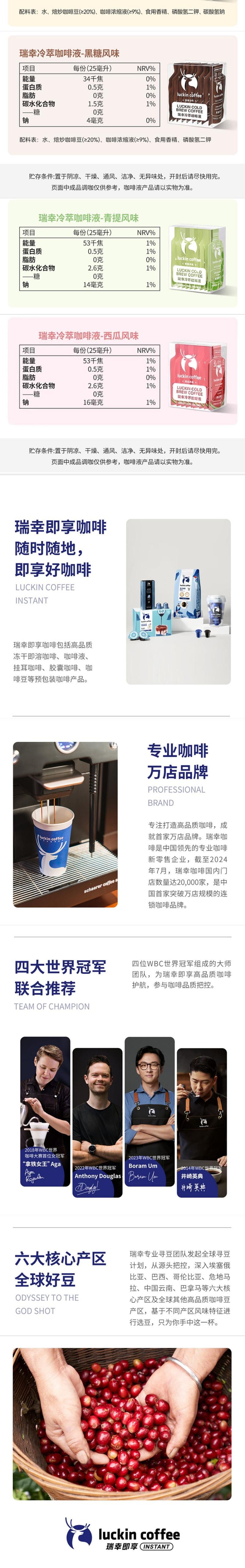 【中國直郵】 瑞幸咖啡 冷萃濃縮咖啡液 榛果風味 18袋 450ml