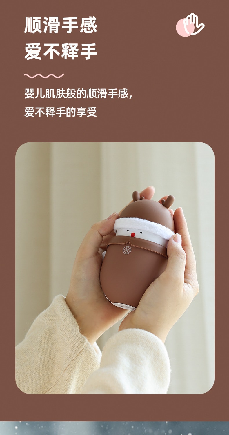【中國直郵】奶油貓 新款鹿兔有你暖手寶行動電源二合一 6000mAh兔寶兒款