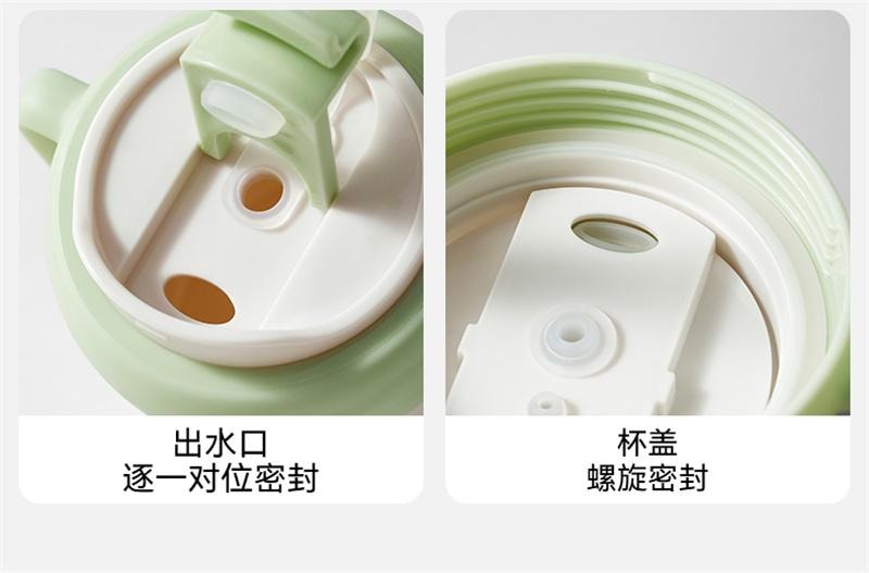 【中国直邮】 嫚熙 儿童牛奶杯1-2-3岁以上宝宝喝奶瓶PPSU刻度直饮吸管水杯 260ml