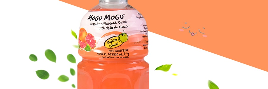 泰國MOGU MOGU 果汁椰果飲料 葡萄柚口味 320ml