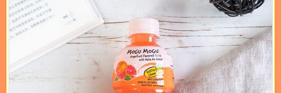 泰國MOGU MOGU 果汁椰果飲料 葡萄柚口味 320ml