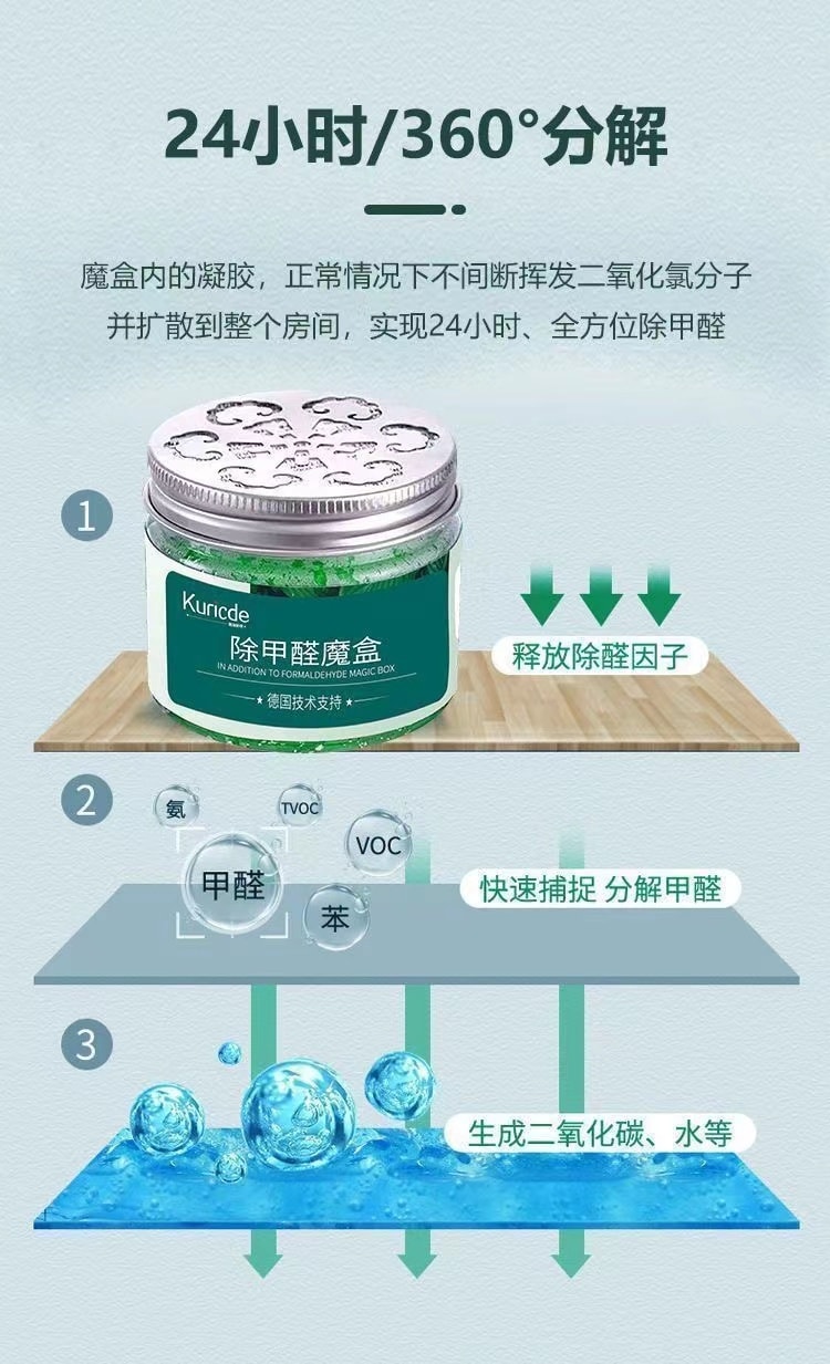 【中國直郵】中國其他 醛果凍魔盒去甲醛新房 甲醛清除劑 120g