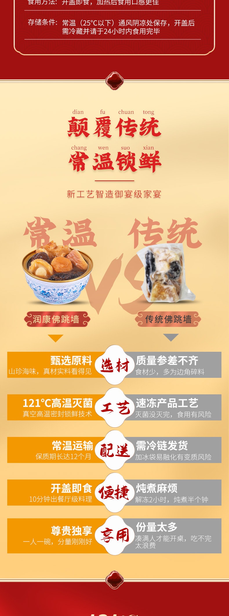 【中國直郵】膠水你吃 鮑汁佛跳牆 即食鮑汁海參撈飯 預製菜年貨 228g/盒