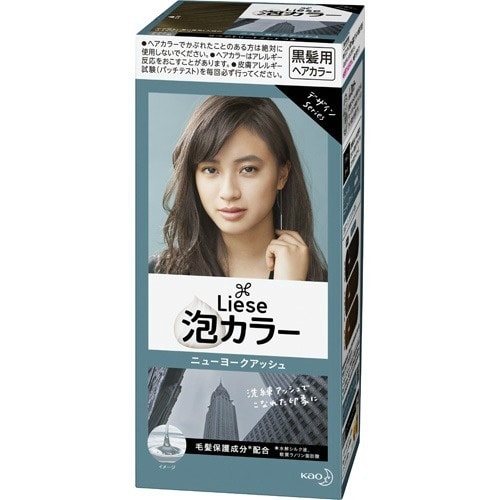 日本KAO花王 LIESE PRETTIA 泡沫染髮劑 #紐約灰棕 108ml 【新舊包裝隨機出貨】