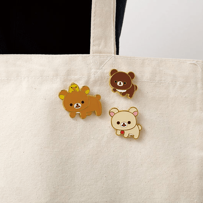 【日本直邮】 日本 SAN-X 轻松熊十周年 徽章套装 1件