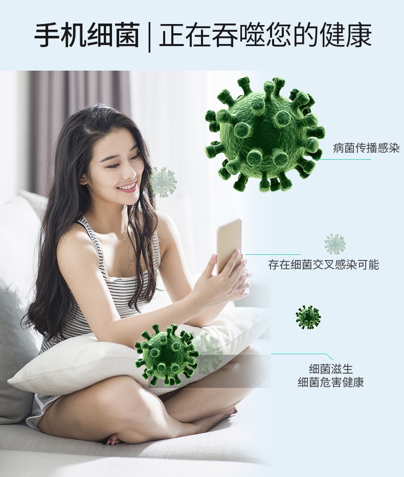 中國直郵 Coopever 手機消毒盒 牙刷消毒器 紫外線內衣首飾消毒盒