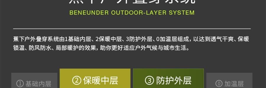 BENEUNDER蕉下 男士轻量滑雪服 雪地玩雪徒步 沙砾棕 185/104A(XXL)