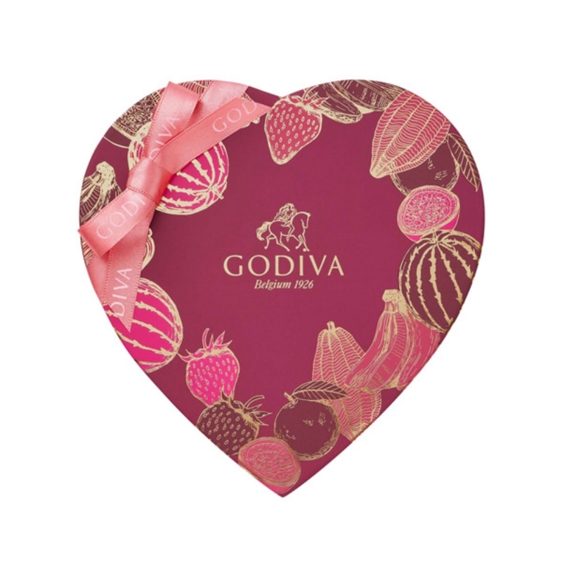 【日本直邮】日本GODIVA 高级巧克力 2024情人节限定 心形礼盒 6粒装