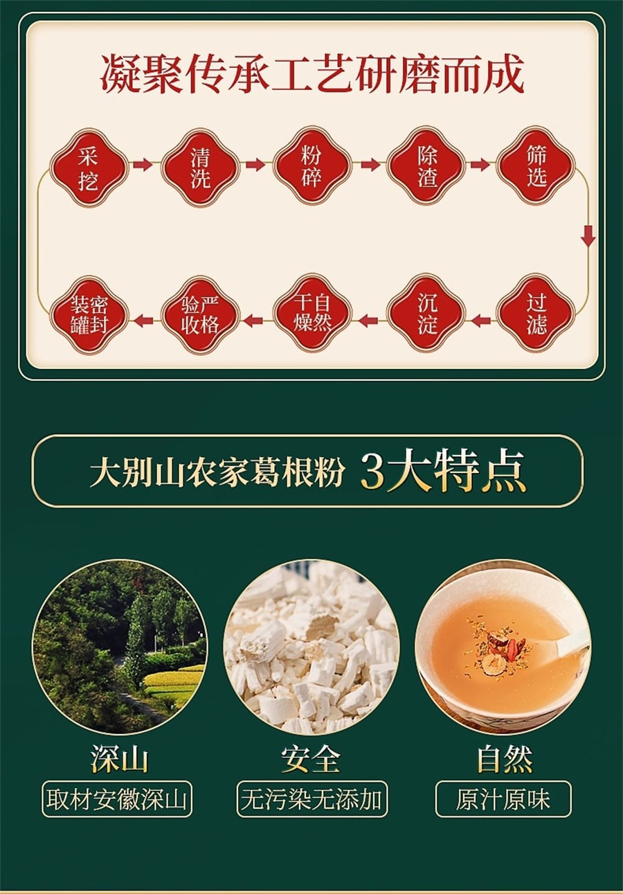 【中國直郵】北京同仁堂 葛根粉純代餐粉罐裝早餐即食沖調葛粉飲品 500g/罐