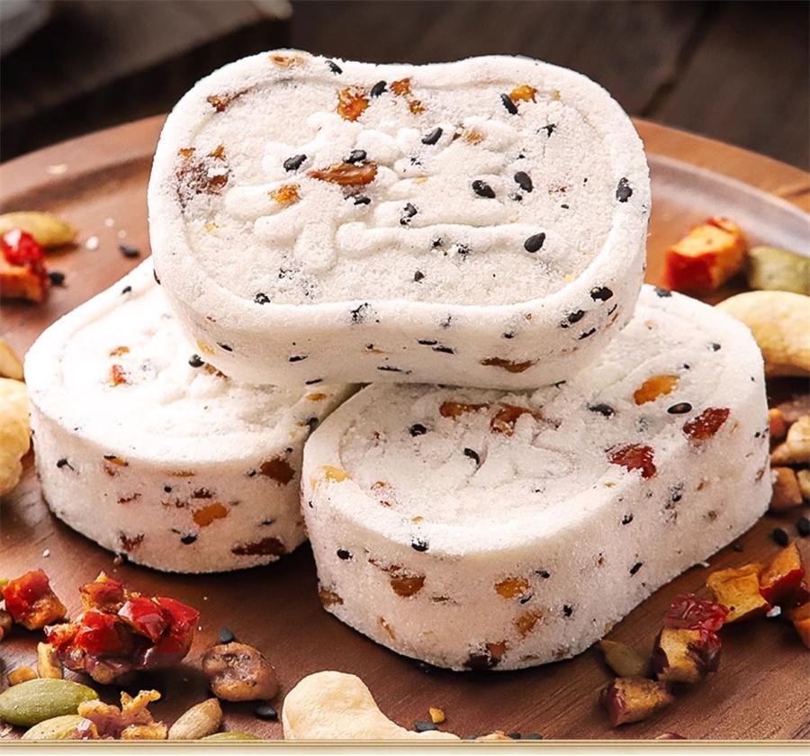 【中国直邮】 其妙 红枣山药八珍糕 早餐坚果茯苓芡实薏米糕 代餐饱腹 250g/盒