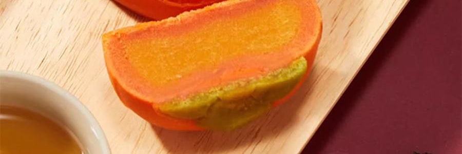 【預售】【預計1月中發貨】【亞米獨家】沈大成 多柿如意糕點禮盒 300g【柿福奶黃果6枚+泉州德化瓷器茶具1套+大紅袍武夷岩茶8罐】【上海特產】【年祥貨禮盒】