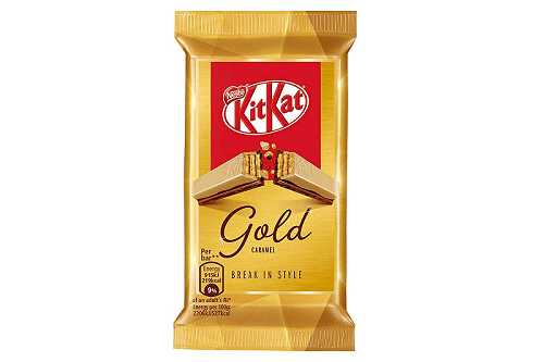 【马来西亚直邮】瑞士 NESTLE 雀巢 金色焦糖KITKAT巧克力威化餅乾 35g