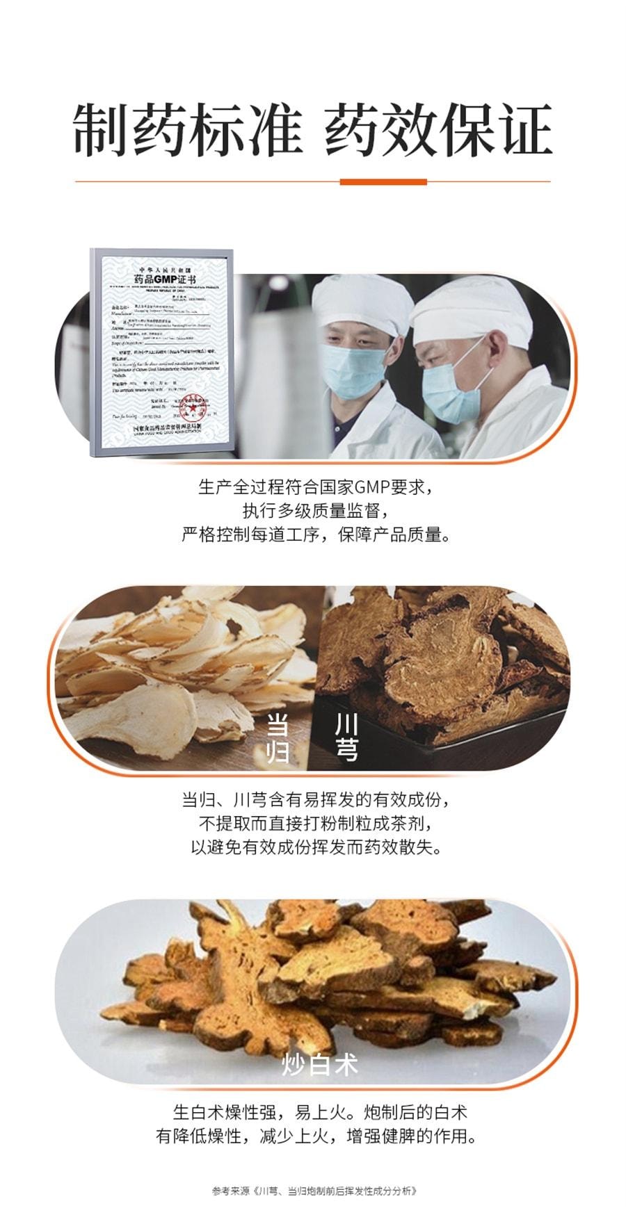 Eight Treasures Bagged Tea for Qi and Blood Dual Tonifying Women 2.4g*20 bags per box