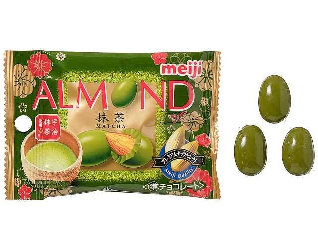 【日本直郵】 日本 711便利商店 明治宇治抹茶 杏仁夾心巧克力 一盒