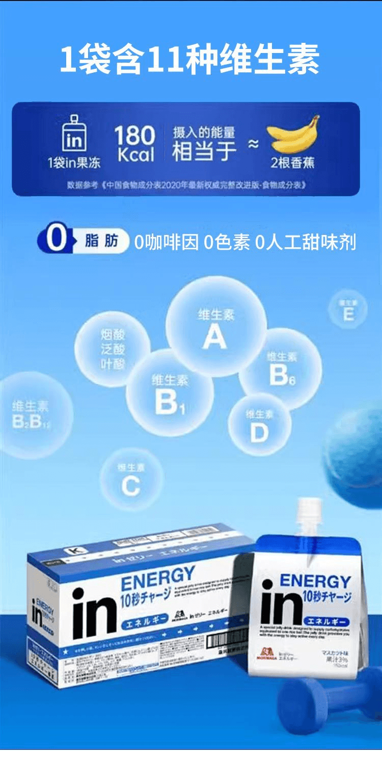 【日本直郵】MORINAGA森永製果 in能量果凍巨峰葡萄味180g