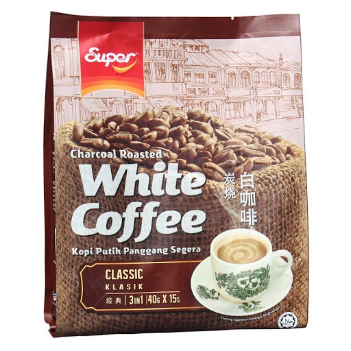 【马来西亚直邮】 马来西亚 SUPER 超级 炭烧原味三合一白咖啡 40g x 15