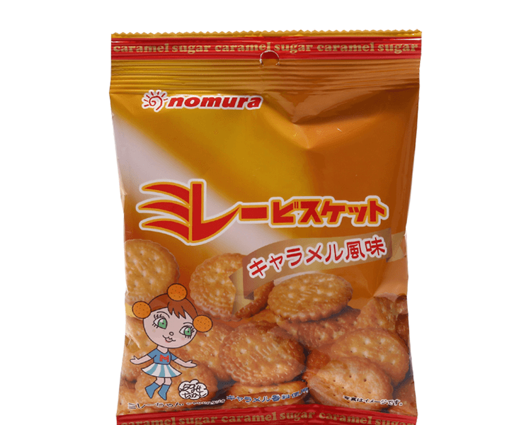 野村煎豆 焦糖味全麦饼干 70g