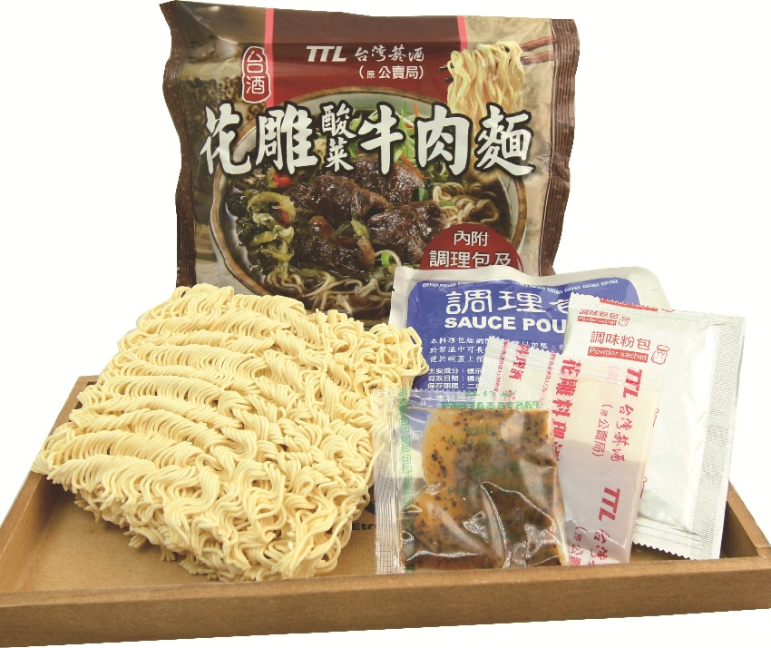 [Taiwan Direct Mail] Taiwan Taiwanese wine carving sauerkraut beef noodle -1  piece