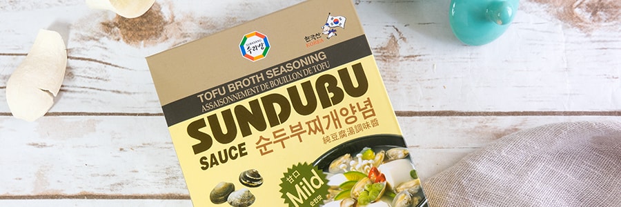 韓國SURASANG三進牌 純豆腐湯調味醬 微辣蛤蜊口味 2包入 86g